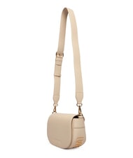LOVE MOSCHINO GIANT Torba na ramię z klapką kość słoniowa - Torby damskie - 4