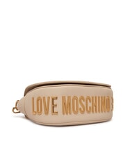 LOVE MOSCHINO GIANT Torba na ramię z klapką kość słoniowa - Torby damskie - 5