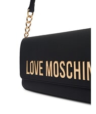 LOVE MOSCHINO BOLD LOVE Torba na ramię z wkładką łańcuszkową Czarny - Torby damskie - 3