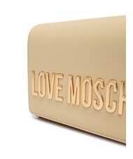 LOVE MOSCHINO SMART DAILY Kopert&oacute;wka z łańcuszkowym paskiem na ramię masło - Torby damskie - 3