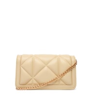 LOVE MOSCHINO EMBOSSED Mała metalowa torba na ramię - Portfele damskie