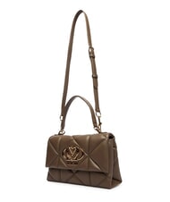 LOVE MOSCHINO EMBOSSED Torba akt&oacute;wka z paskiem na ramię błoto - Torby damskie - 3