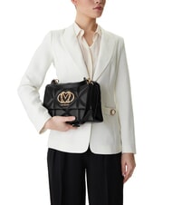 LOVE MOSCHINO EMBOSSED Torba akt&oacute;wka z paskiem na ramię Czarny - Torby damskie - 5
