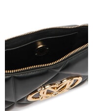 LOVE MOSCHINO EMBOSSED Mała torba na ramię Czarny - Torby damskie - 6