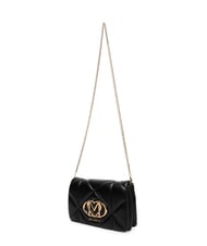 LOVE MOSCHINO EMBOSSED Torba na ramię z klapką Czarny - Torby damskie - 4