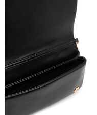 LOVE MOSCHINO EMBOSSED Torba na ramię z klapką Czarny - Torby damskie - 6