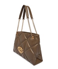 LOVE MOSCHINO EMBOSSED Torba na ramię z uchwytami łańcuszkowymi - Torby damskie