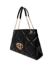 LOVE MOSCHINO EMBOSSED Torba na ramię z uchwytami łańcuszkowymi Czarny - Torby damskie - 2