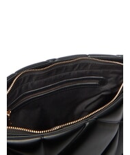 LOVE MOSCHINO EMBOSSED Torba na ramię z uchwytami łańcuszkowymi Czarny - Torby damskie - 6