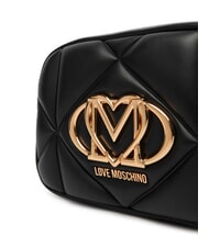 LOVE MOSCHINO EMBOSSED Torba na aparat fotograficzny Czarny - Torby damskie - 3