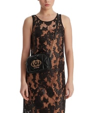 LOVE MOSCHINO EMBOSSED Torba na aparat fotograficzny Czarny - Torby damskie - 5