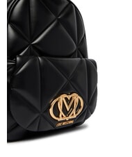 LOVE MOSCHINO EMBOSSED Plecak z kieszenią Czarny - Torby damskie - 4
