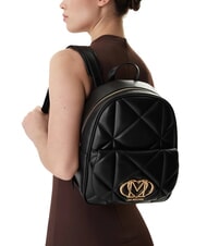 LOVE MOSCHINO EMBOSSED Plecak z kieszenią Czarny - Torby damskie - 5