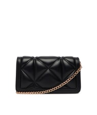 LOVE MOSCHINO EMBOSSED Mała metalowa torba na ramię Czarny - Portfele damskie - 2