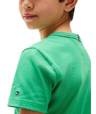 TOMMY HILFIGER TH KIDS Koszulka bawełniana z kr&oacute;tkim rękawem promienna zieleń - Koszulka dziecięca - 3