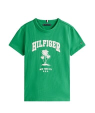 TOMMY HILFIGER TH KIDS Koszulka bawełniana z kr&oacute;tkim rękawem promienna zieleń - Koszulka dziecięca - 4