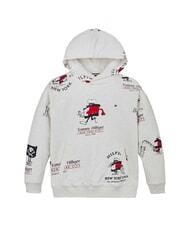 TOMMY HILFIGER TH KIDS Bluza z kapturem śnieżnobiały wrzos - Bluzy dziecięce - 4