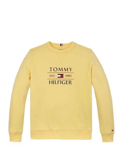 TH KIDS Bluza z okrągłym dekoltem i nadrukiem trawa cytrynowa - Bluzy dziecięce