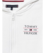 TOMMY HILFIGER TH KIDS Bluza dziecięca z zamkiem błyskawicznym biały - Bluzy dziecięce - 3