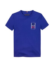 TOMMY HILFIGER TH KIDS Koszulka dziecięca z kr&oacute;tkim rękawem klin niebieski - Koszulka dziecięca - 4