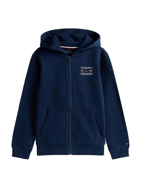 TH KIDS Bluza dziecięca z zamkiem błyskawicznym ciemna noc granatowa - Bluzy dziecięce