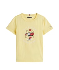 TOMMY HILFIGER TH KIDS Koszulka bawełniana z kr&oacute;tkim rękawem trawa cytrynowa - Koszulka dziecięca - 4