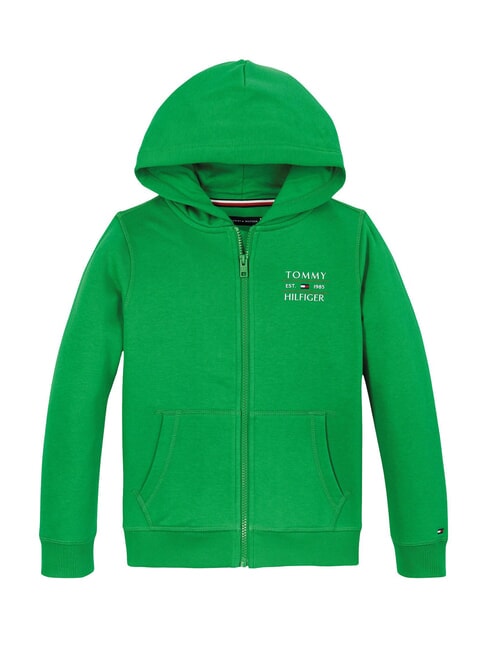 TH KIDS Bluza dziecięca z zamkiem błyskawicznym promienna zieleń - Bluzy dziecięce