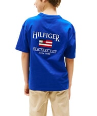 TOMMY HILFIGER TH KIDS Koszulka z kr&oacute;tkim rękawem i flagą klin niebieski - Koszulka dziecięca - 2