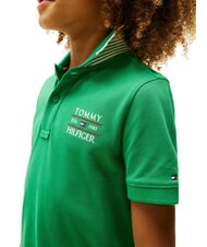 TOMMY HILFIGER TH KIDS Koszulka polo dziecięca z kr&oacute;tkim rękawem promienna zieleń - Koszulka dziecięca - 2
