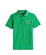 TOMMY HILFIGER TH KIDS Koszulka polo dziecięca z kr&oacute;tkim rękawem promienna zieleń - Koszulka dziecięca - 4