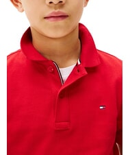 TOMMY HILFIGER TH KIDS Koszulka polo z kr&oacute;tkim rękawem z bawełny podstawowy czerwony - Koszulka dziecięca - 3