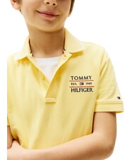 TOMMY HILFIGER TH KIDS Koszulka polo dziecięca z kr&oacute;tkim rękawem trawa cytrynowa - Koszulka dziecięca - 3