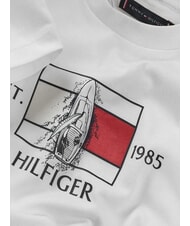 TOMMY HILFIGER TH KIDS Koszulka z kr&oacute;tkim rękawem i nadrukiem biały - Koszulka dziecięca - 4
