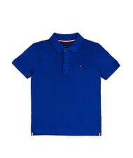 TOMMY HILFIGER TH KIDS Koszulka polo z kr&oacute;tkim rękawem z bawełny klin niebieski - Koszulka dziecięca - 4