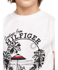 TOMMY HILFIGER TH KIDS Koszulka z kr&oacute;tkim rękawem i nadrukiem biały - Koszulka dziecięca - 3