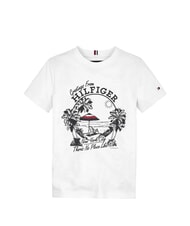TOMMY HILFIGER TH KIDS Koszulka z kr&oacute;tkim rękawem i nadrukiem biały - Koszulka dziecięca - 4