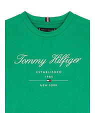 TOMMY HILFIGER TH KIDS Koszulka dziecięca z kr&oacute;tkim rękawem i nadrukiem Olimpijska zieleń - Koszulka dziecięca - 3
