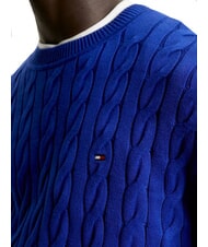 TOMMY HILFIGER TH  Sweter z okrągłym dekoltem klin niebieski - Koszulki męskie - 3