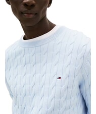 TOMMY HILFIGER TH  Sweter z okrągłym dekoltem przewiewny niebieski - Koszulki męskie - 2