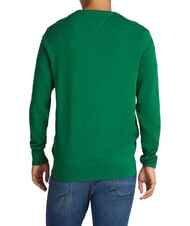 TOMMY HILFIGER TH Sweter z okrągłym dekoltem i mikrologo nowy zielony - Koszulki męskie - 2