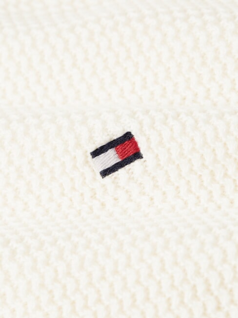 TH Sweter bawełniany z okrągłym dekoltem płatek kości słoniowej - Koszulki męskie
