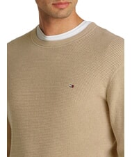 TOMMY HILFIGER TH Sweter bawełniany z okrągłym dekoltem jasnoniebieski - Koszulki męskie - 3