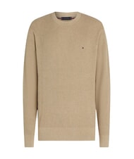 TOMMY HILFIGER TH Sweter bawełniany z okrągłym dekoltem jasnoniebieski - Koszulki męskie - 4