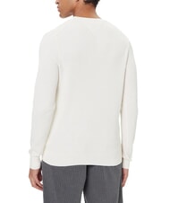 TOMMY HILFIGER TH Sweter z okrągłym dekoltem w kształcie plastra miodu - Koszulki męskie