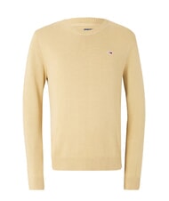TOMMY HILFIGER TH JEANS Bawełniany sweter z okrągłym dekoltem reliktowa opalenizna - Koszulki męskie - 4