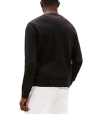TOMMY HILFIGER TH JEANS Bawełniany sweter z okrągłym dekoltem czarny - Koszulki męskie - 2