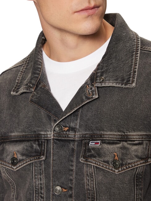 TH JEANS Kurtka jeansowa męska dżins szary - Kurtki męskie