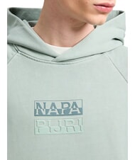 NAPAPIJRI B-CORTONA Bluza z kapturem zielony młyn - Bluzy męskie - 3