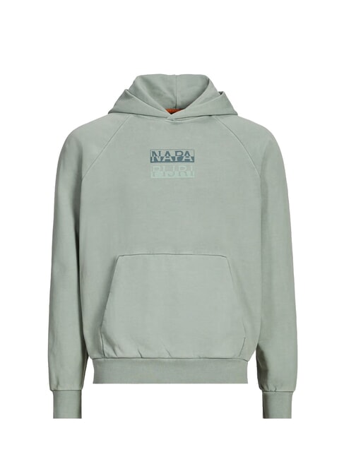 B-CORTONA Bluza z kapturem zielony młyn - Bluzy męskie