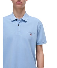NAPAPIJRI ELBAS JERSEY Koszulka polo z bawełny z mikrologo błyszczący/petunia - Polo męskie - 3